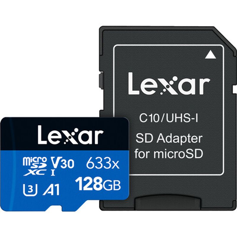 LEXAR - Micro SDXC Lexar 128GB High Performance UHS-I 633x C10 U3