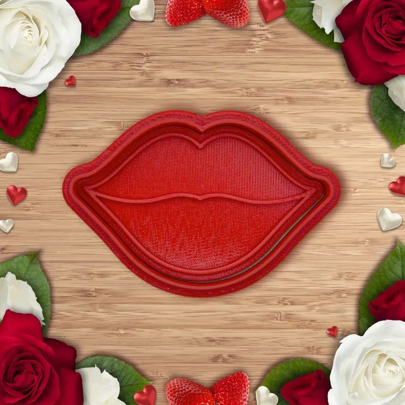 GENERICO - Molde para galletas San Valentin - Beso