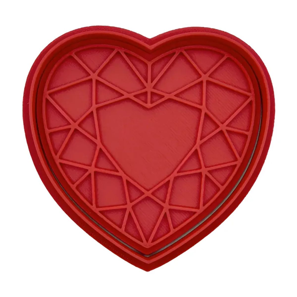 GENERICO - Molde para galletas San Valentin - Corazón Diamante