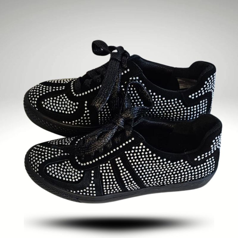 ANNY OUTFITS - Zapatilla Cristales Gamuza Florencia
