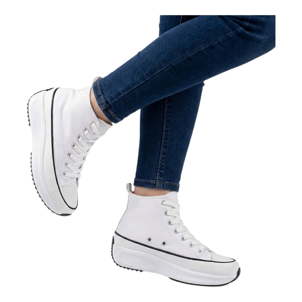 HERIEL - Zapatilla De Lona Con Caña