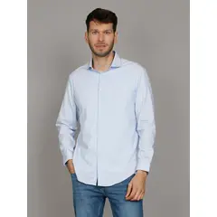 CALVIN KLEIN - Camisa Slim Fresh Comf Celeste