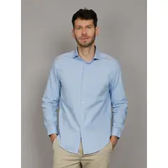 CALVIN KLEIN - Camisa Slim Stretch Azul