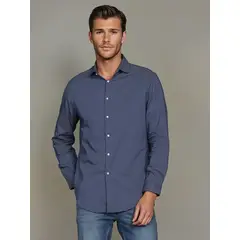 CALVIN KLEIN - Camisa Slim Printed Azul