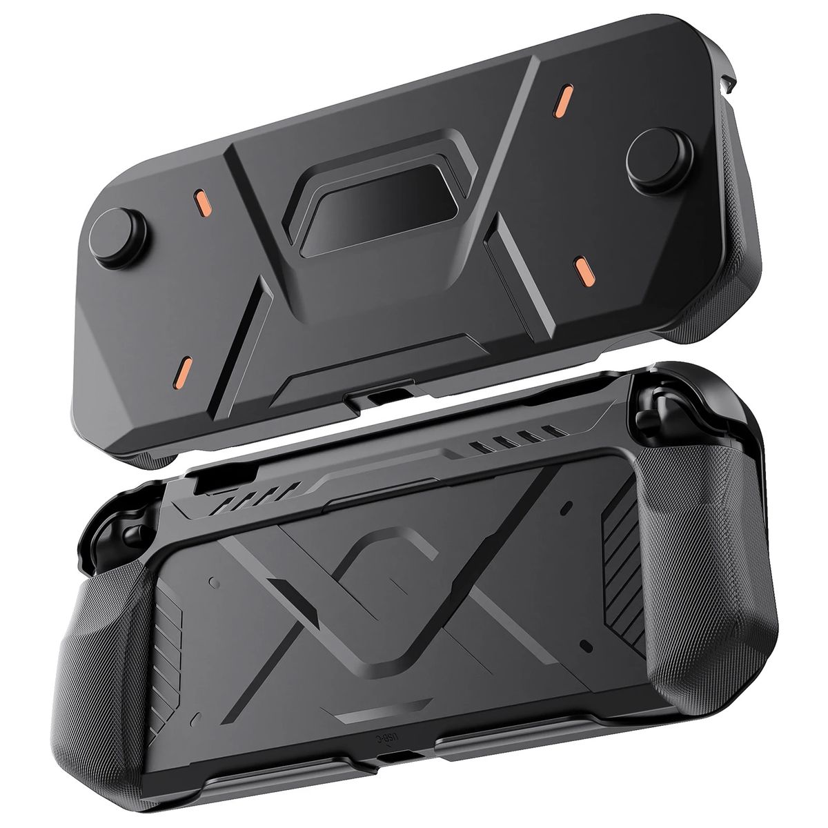 GENERICO - Funda Rigida 360° Dual De Transporte Para Nintendo Switch 2 Negro