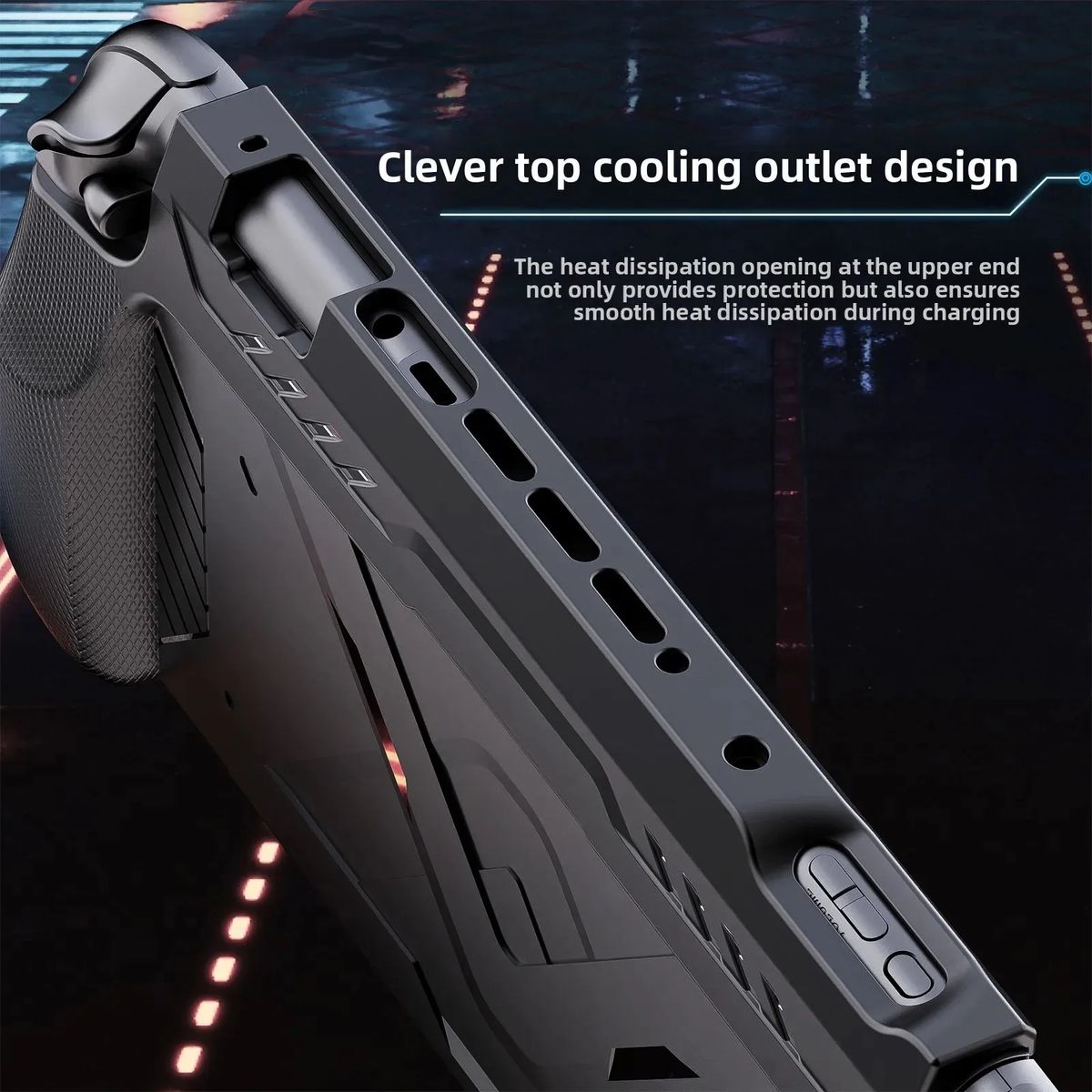 GENERICO - Funda Rigida 360° Dual De Transporte Para Nintendo Switch 2 Negro