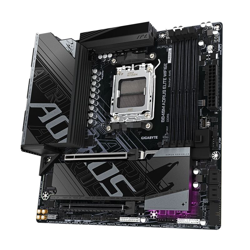 GIGABYTE - Placa Madre Aorus B840M ELITE WIFI6E AM5 DDR5 Micro ATX