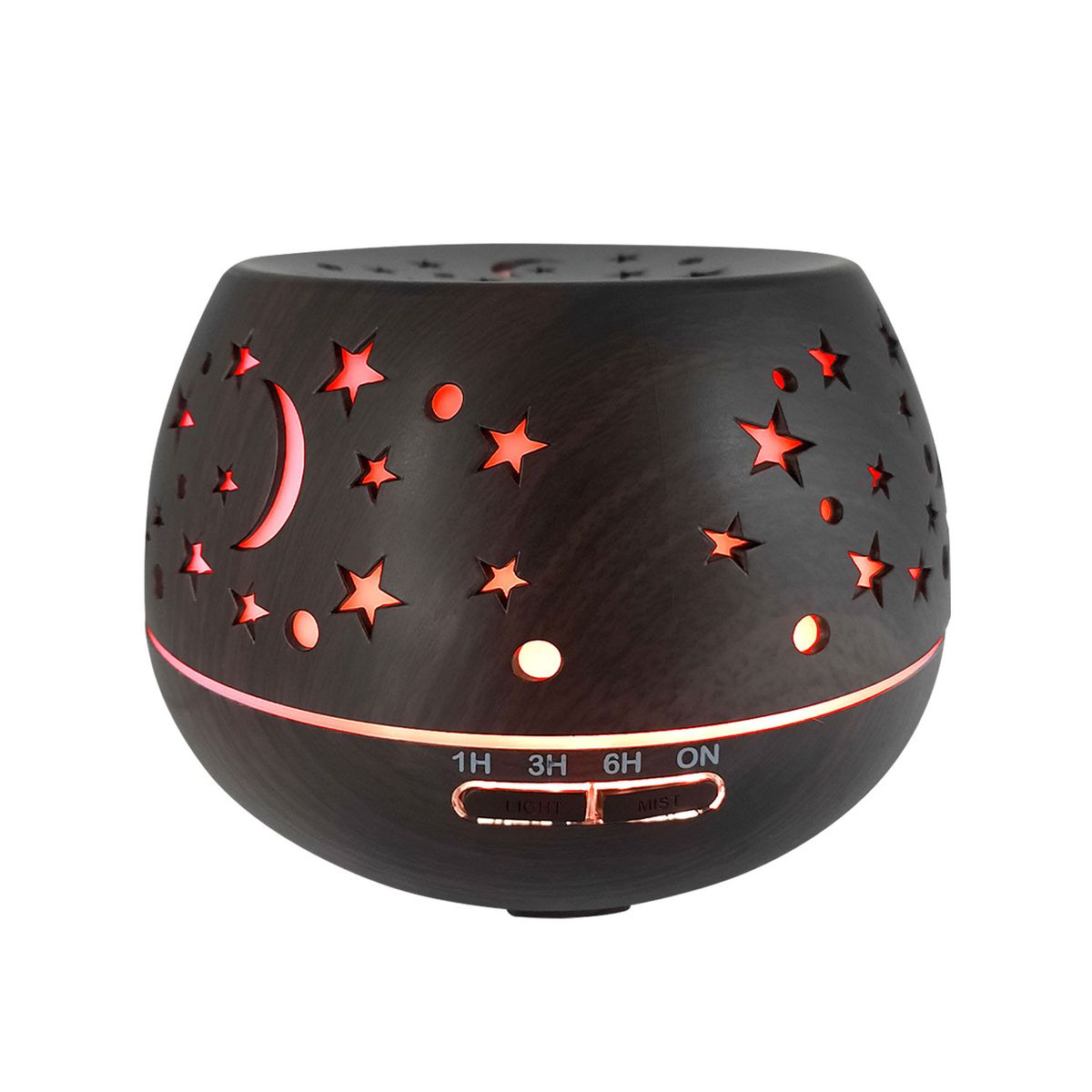 GENERICO - Difusor De Aromas Humidificador PVT 500 ML Apagado Automatico con Atomizador