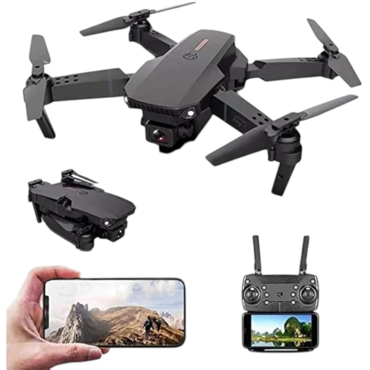IRM - Dron 998 PRO Dual Cámara 4k HD Mini Dron Wi-Fi