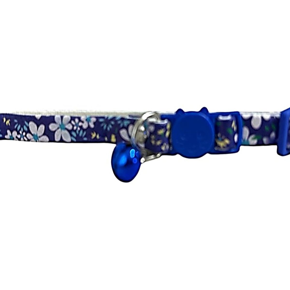 GENERICO - Collar Para Gato Gatita Anti Ahorque Diseño De Flores Azul