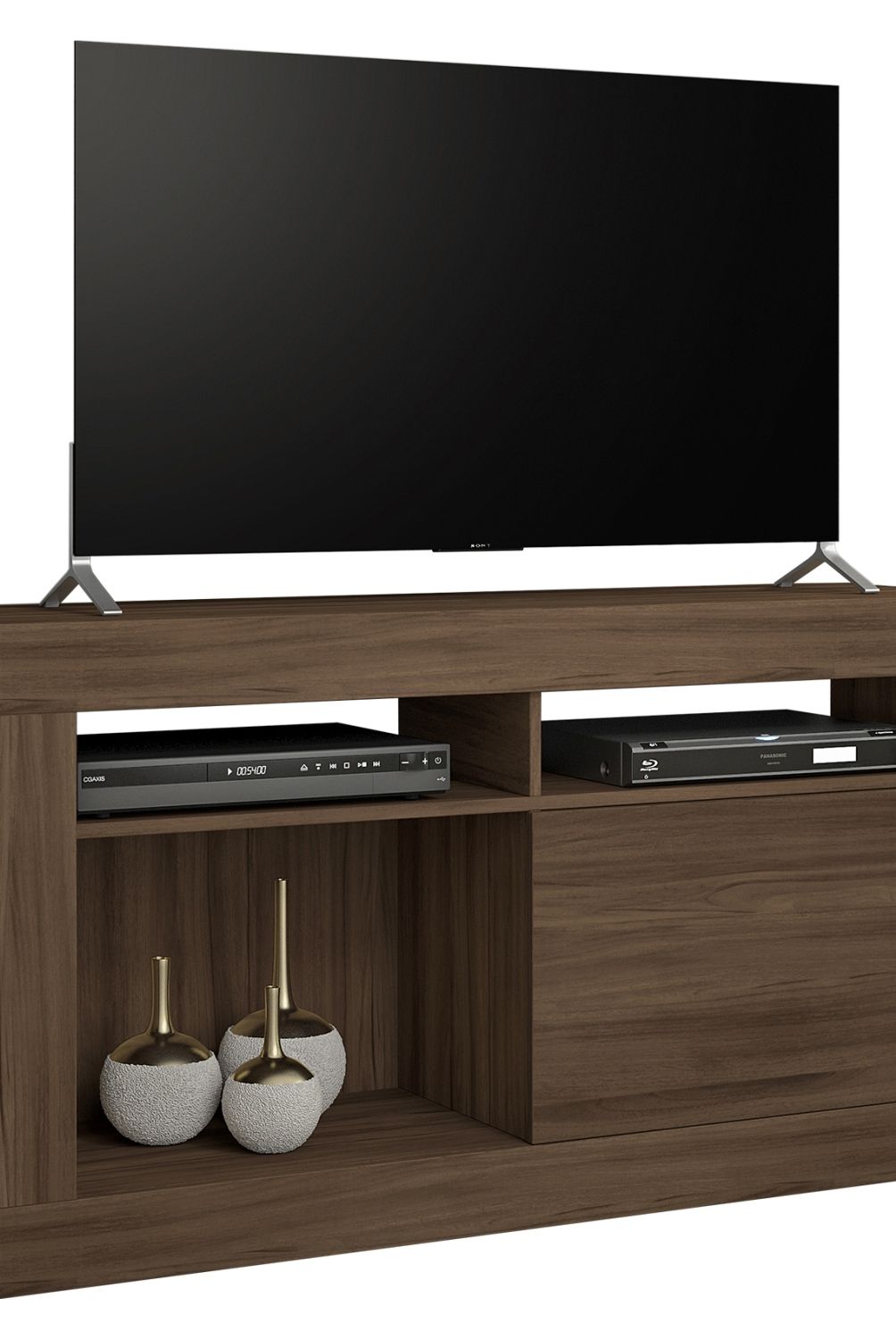 HOME MOBILI - Rack TV 50" Café Acasia Home Mobili