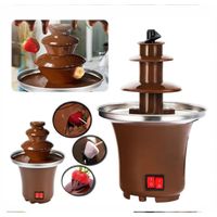 Mini Fuente Cascada de Chocolate Para Decoración de Mesa