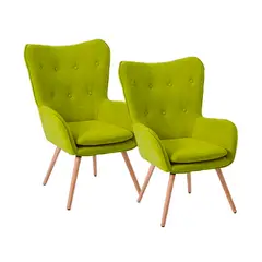 SDFIT - Set 2x Sillas Sitial Poltrona Marshall - Verde C - B5077-2