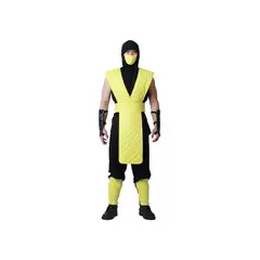 GENERICO - Disfraz De Ninja Amarillo Niñoadulto Cosplay