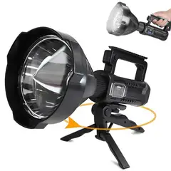 GENERICO - Linterna Led Usb Recargable + Tripode Largo Alcance Luz Frío