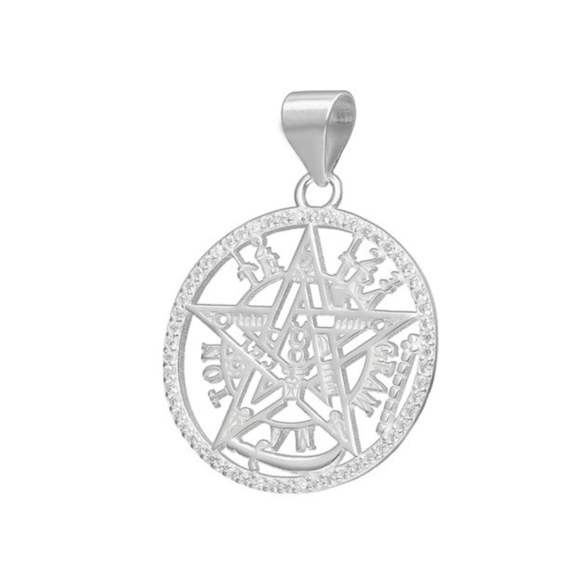 GENERICO - Colgante De Plata 925 Tetragrammaton Circones 25 mm