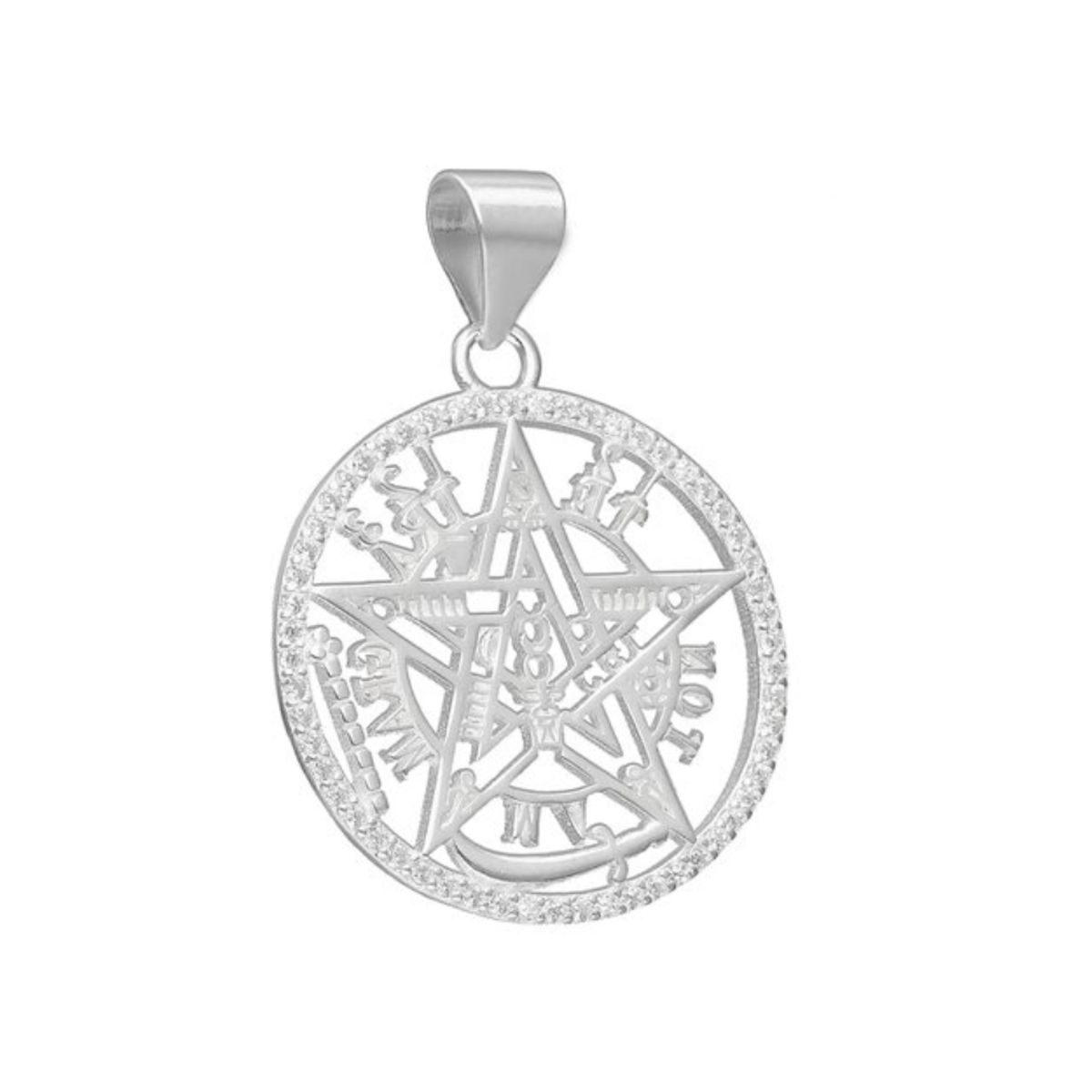 GENERICO - Colgante De Plata 925 Tetragrammaton Circones 25 mm