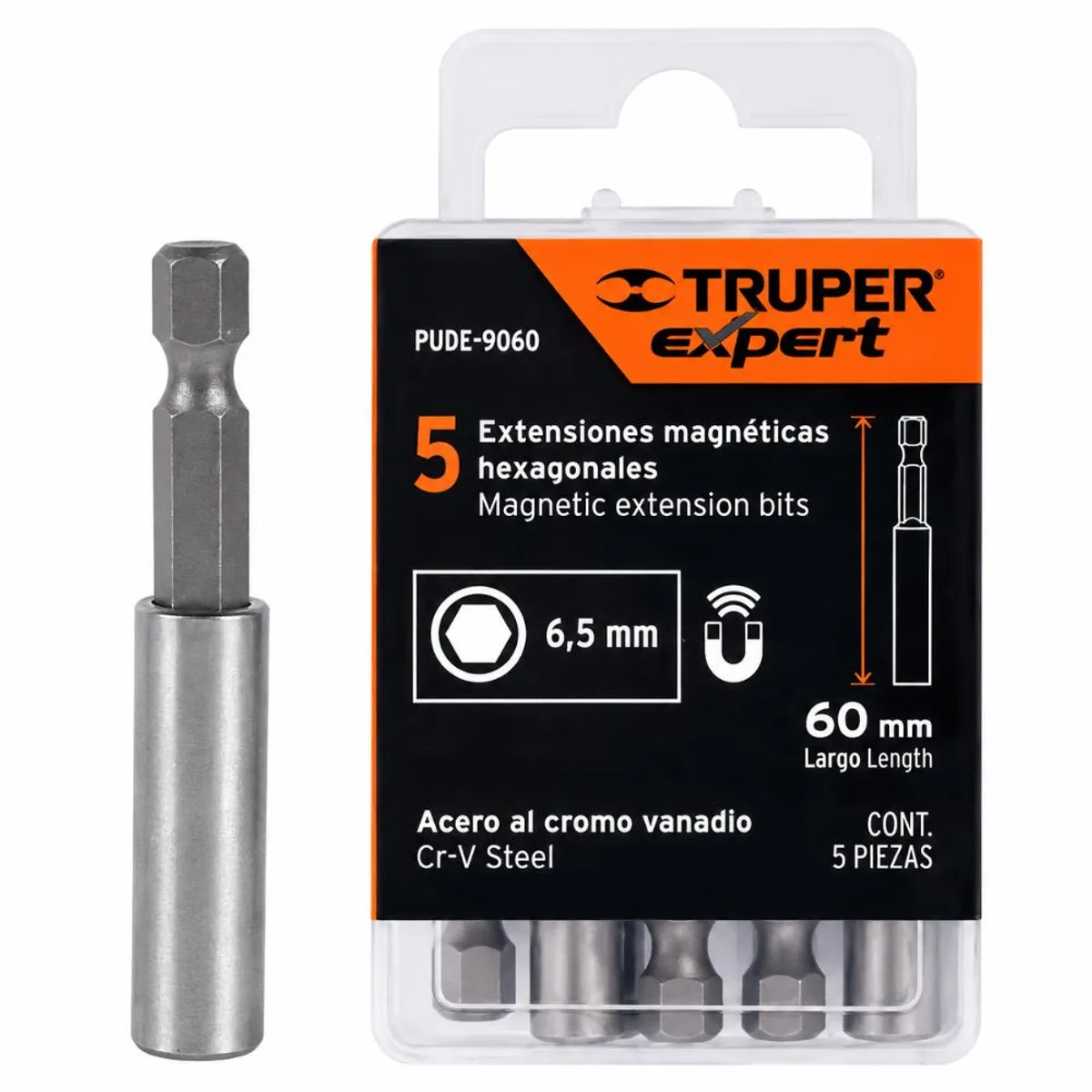 Adaptador Extencion Hexagonal Magnetico 14 Truper - Multicolor, marca TRUPER - Foto Principal
