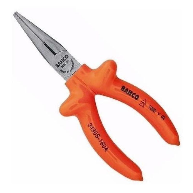BAHCO - Alicate Boca Semicircular Plana 1000v 8 Bahco