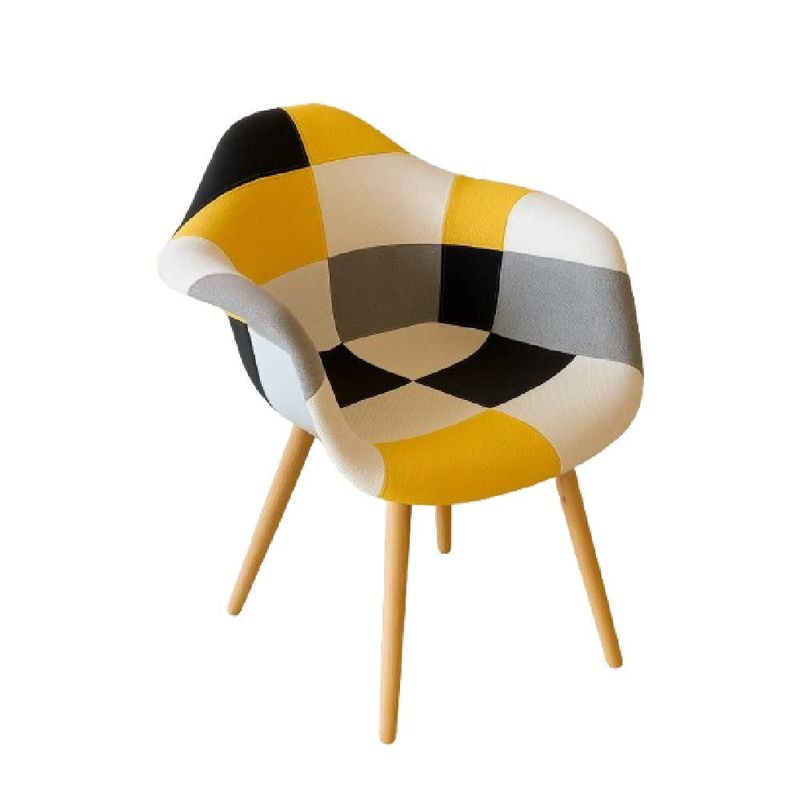 GENERICO - Butaca Patchwork Wood - Amarillo