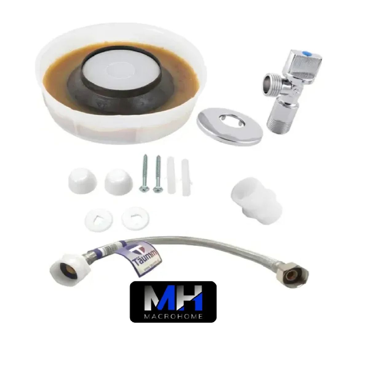 TAUMM - Kit Wc Anclaje Antifuga Admision Set Completo Instalar Wc