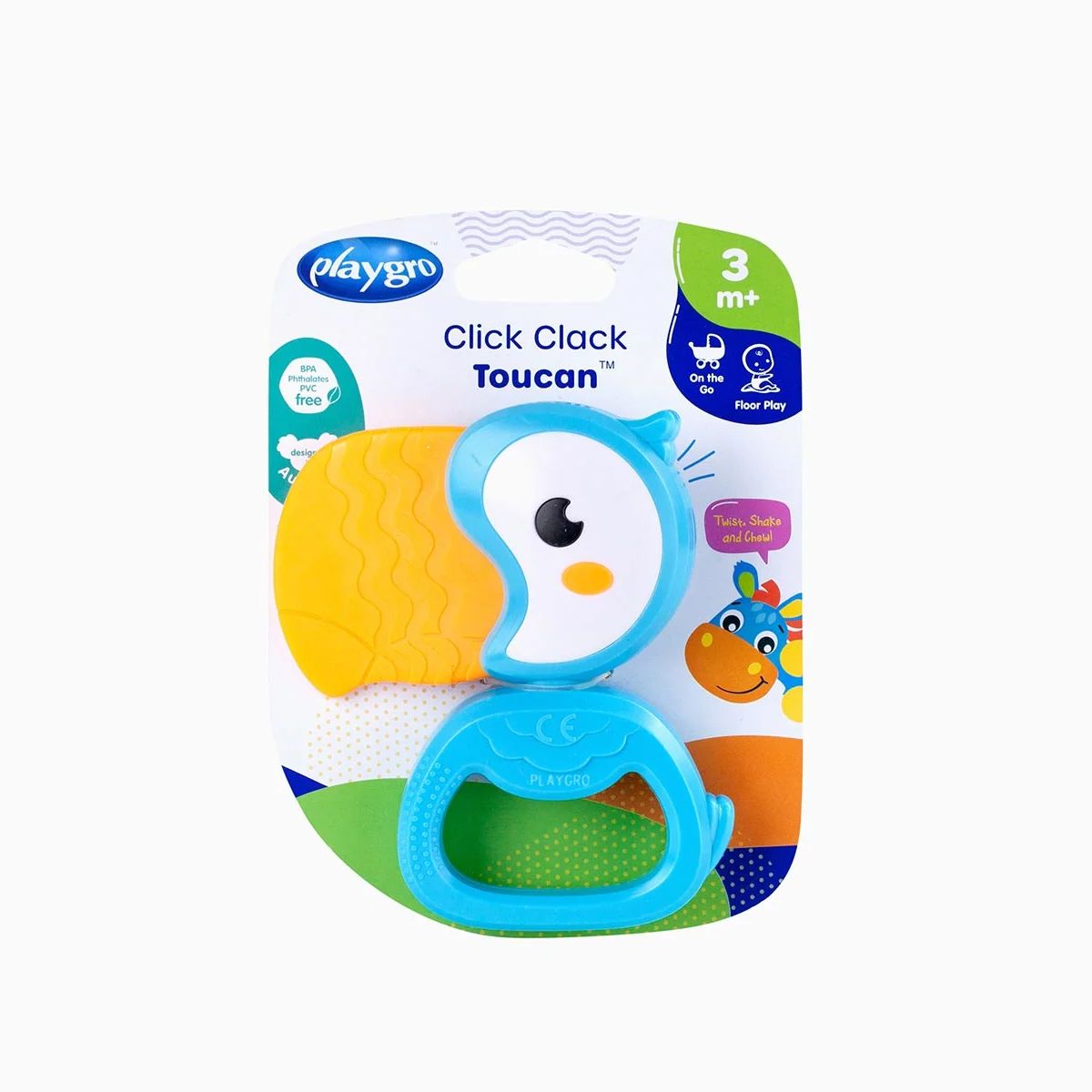 PLAYGRO - Mordedor Tucan Click Clack Playgro