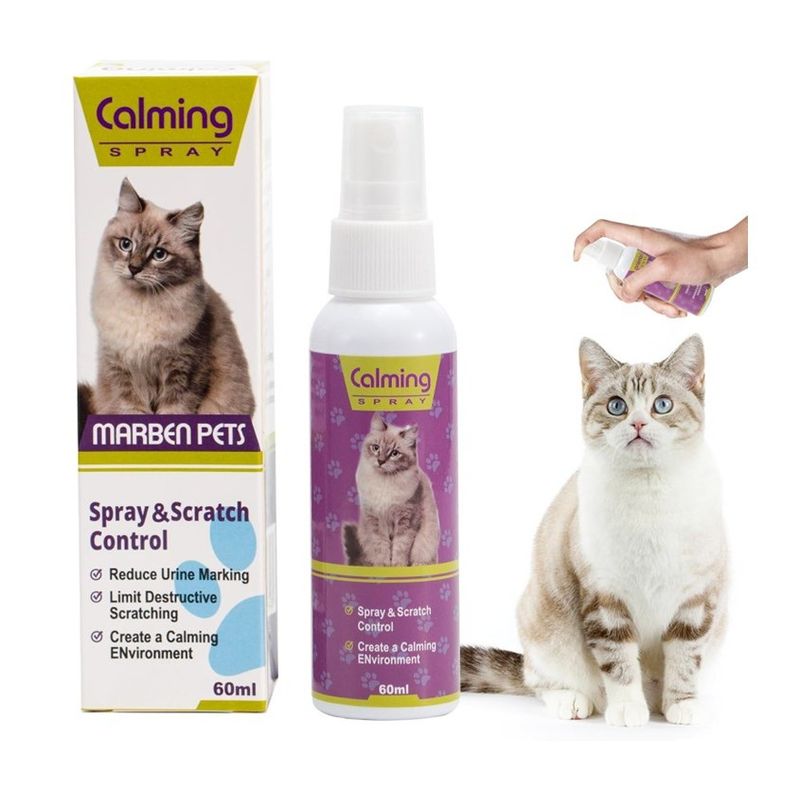 MARBEN PETS - Spray Calmante Para Gatos Calming Spray 60 ML Marben Pets