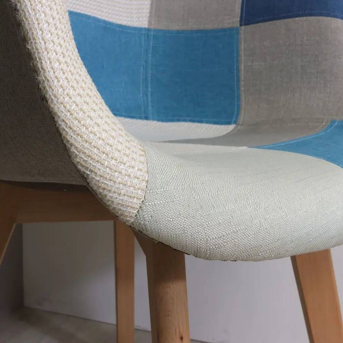 GENERICO - Butaca Patchwork Wood - Azul