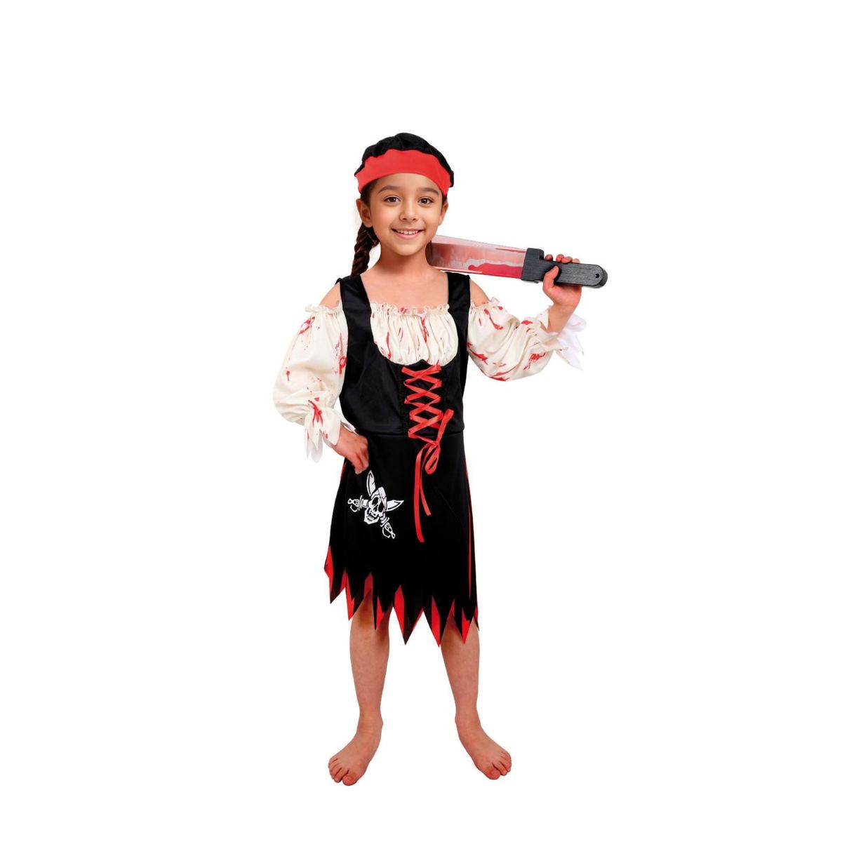GENERICO - Disfraz De Pirata Niña Cosplay