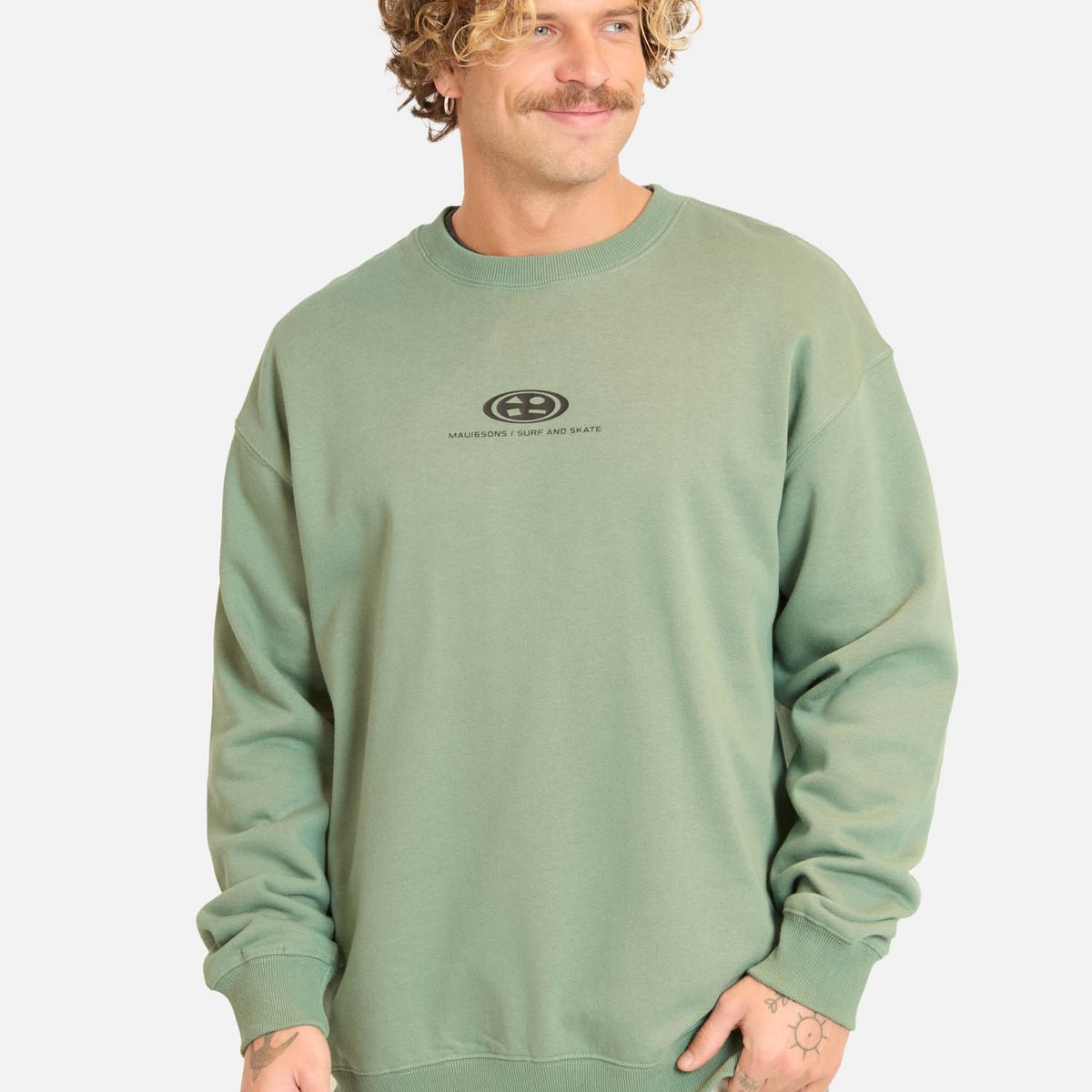 MAUI AND SONS - Poleron CR Costavia Verde Hombre Maui And Sons - Verde