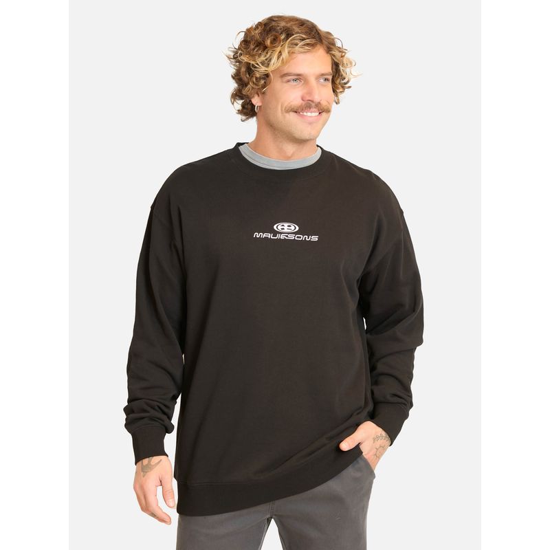 MAUI AND SONS - Poleron CR Flowtica Negro Hombre Maui And Sons - Negro