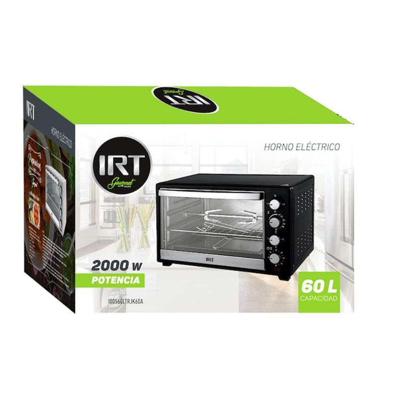 IRT - Horno Electrico Irt Jk60a 60 Litros 1600w negro - Negro