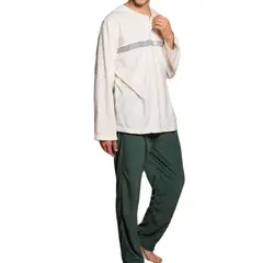 BAZIANO - Pijama Botones Micropolar Hombre Otoñoinvierno