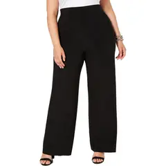 UNIK'S - Pantalón Palazzo Plus Size Mujer Cintura Alta Suelto y Cómodo