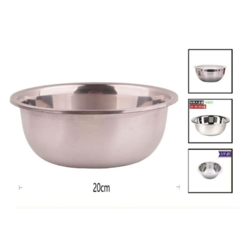 GENERICO - Bowl De Acero Inoxidable 20 Cm Para Cocina