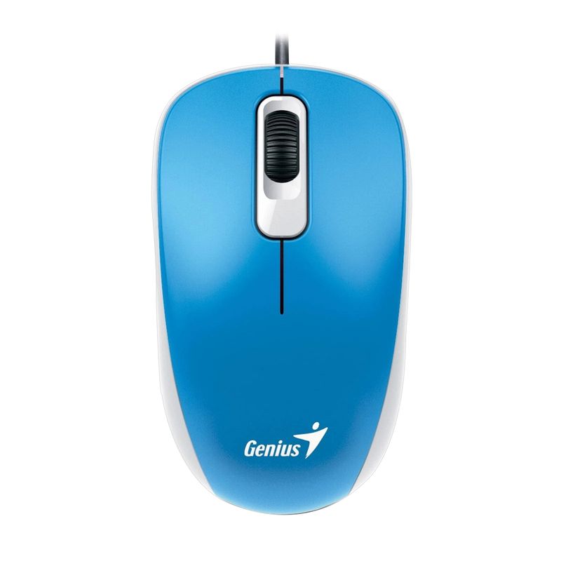 GENIUS - Mouse Optico Ergonómico Cable USB 1000dpi Genius DX-110 Azul
