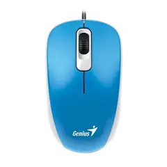 GENIUS - Mouse Optico Ergonómico Cable USB 1000dpi DX-110 Azul