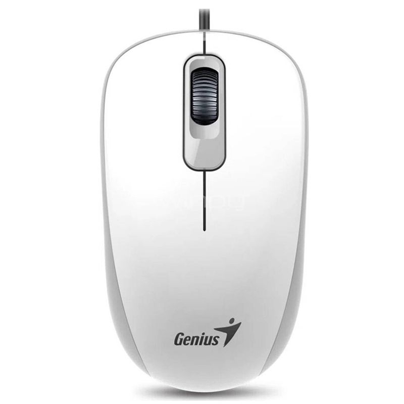 GENIUS - Mouse Optico Ergonómico Cable USB 1000dpi Genius DX-110 Blan