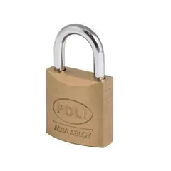 POLI - Candado Alta Seguridad Bronce Linea S30mm INTEXT Garantía 5AÑOS - Beige