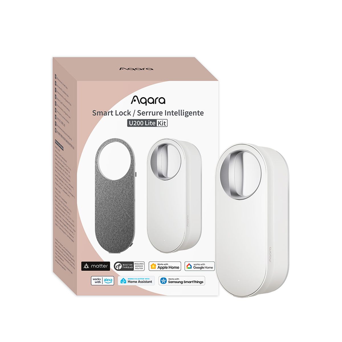 AQARA - Cerradura Inteligente U200 Lite Kit Blanco Aqara