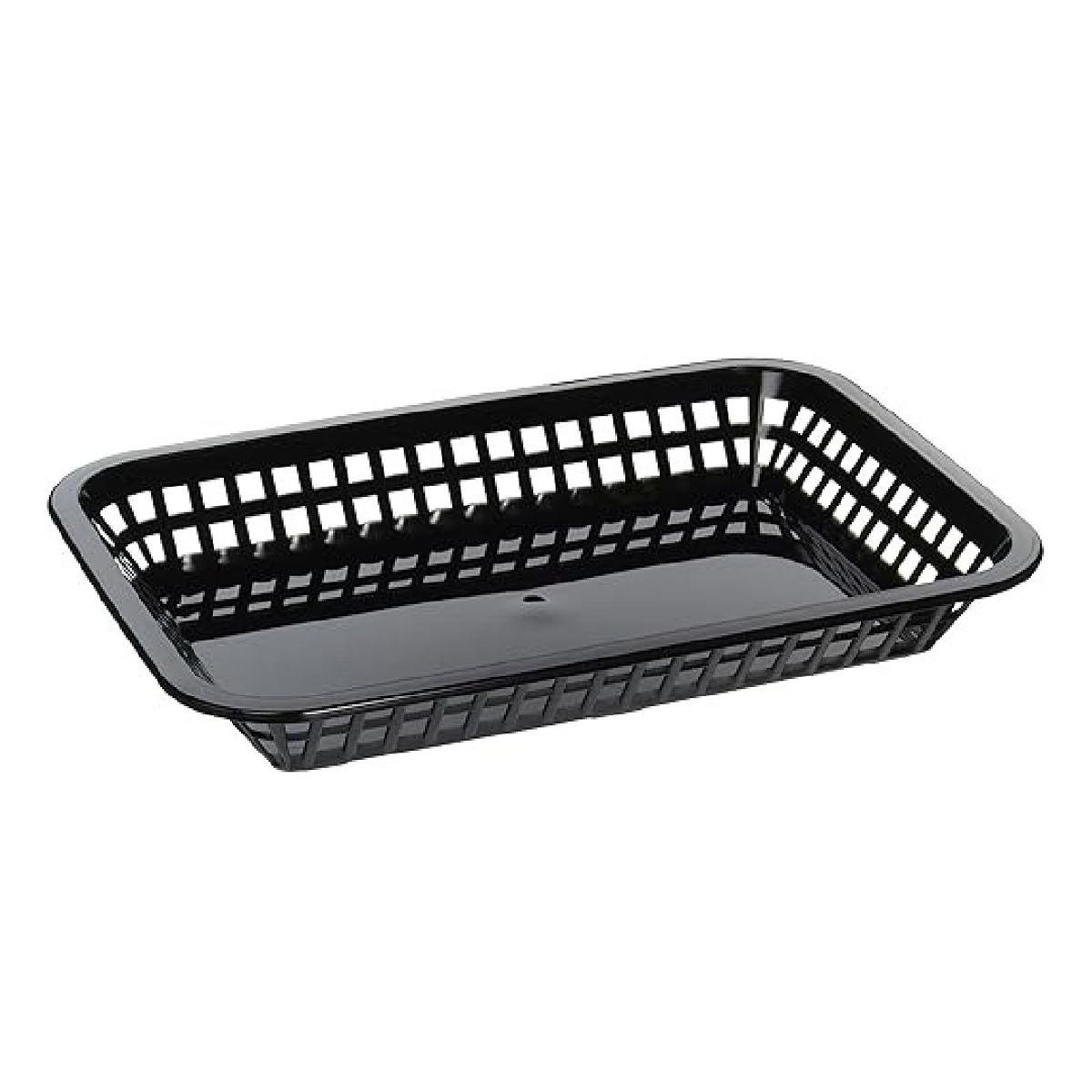 IMAHE - CANASTO POLIETILENO NEGRO RECTANGULAR 30X21X35 CM