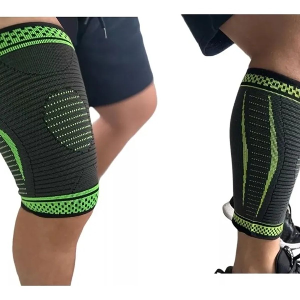 GENERICO - Pack Muslera + Pantorrillera Compresión Deportiva Elástica