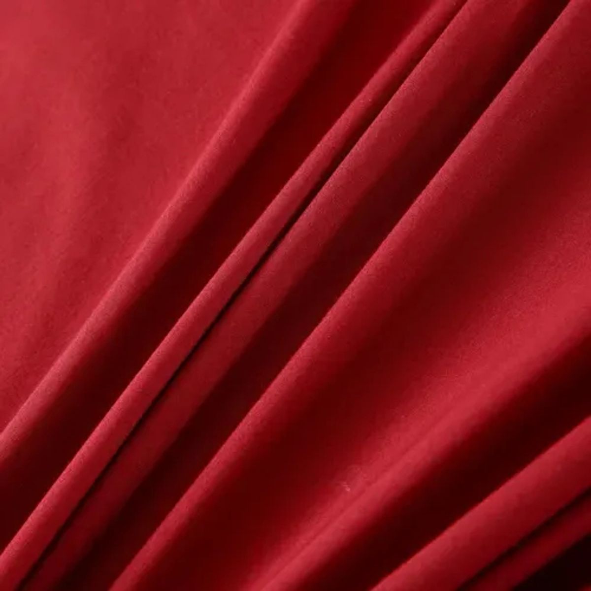 GENERICO - Juego De Sabanas 2 Plazas Premium 200hilos 200x150cm 4piezas Rojo Liso