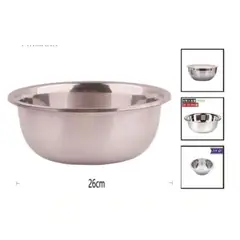 GENERICO - Bowl De Acero Inoxidable 26 Cm Para Cocina