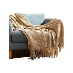 GENERICO - Mantas Tejidas para decorar 127x152 cm