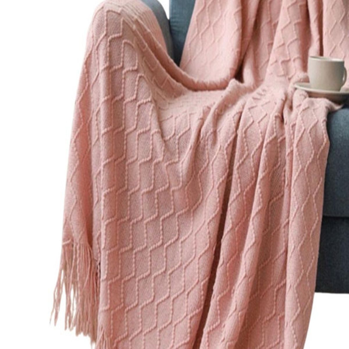 GENERICO - Mantas Tejidas para decorar  127x152 cm