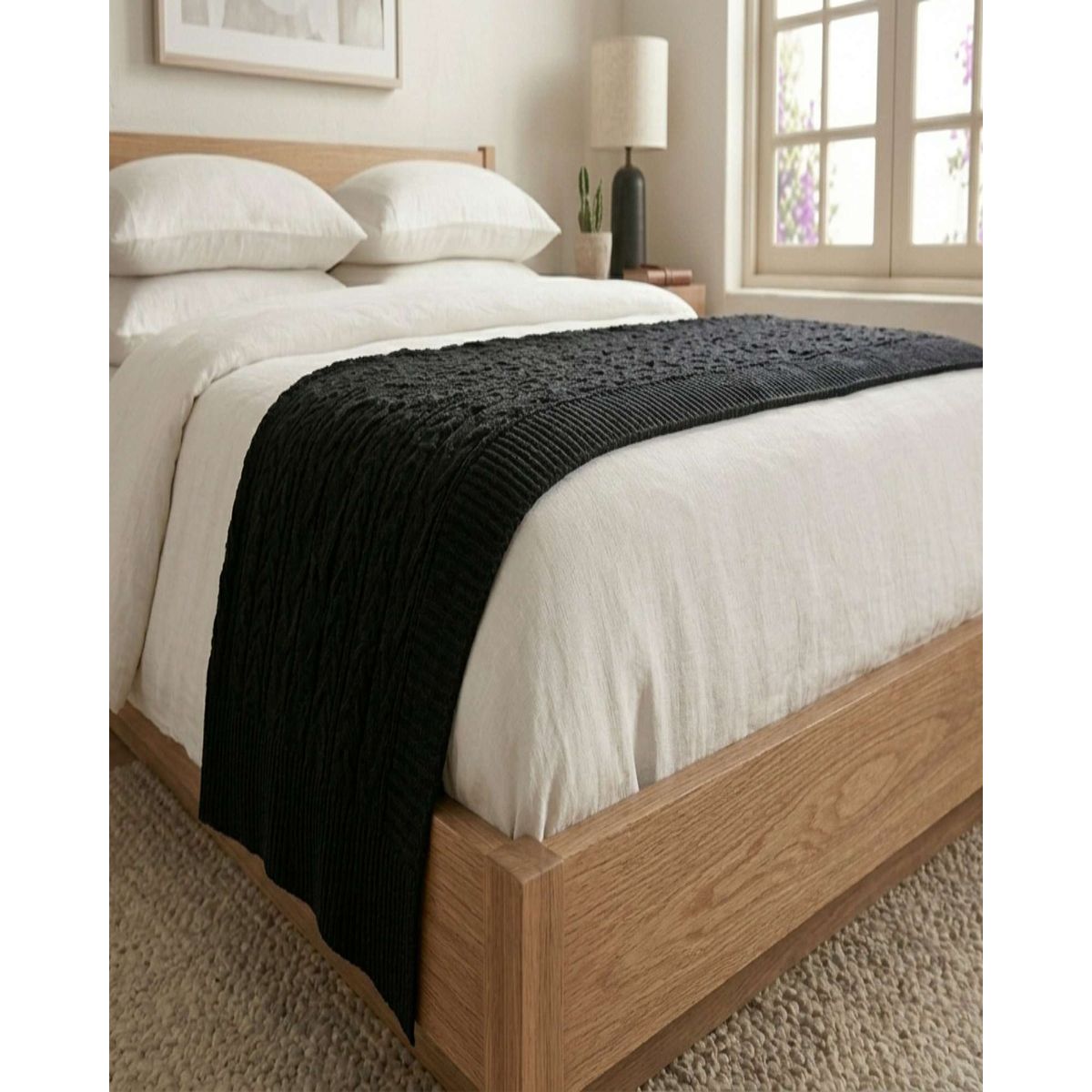 GENERICO - Piecera de Cama Moderna Con Textura Ultra Suave