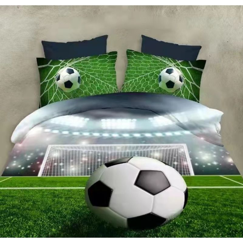 GENERICO - Cubre plumón para cama 1.5 plazas diseño 3D Deportivo