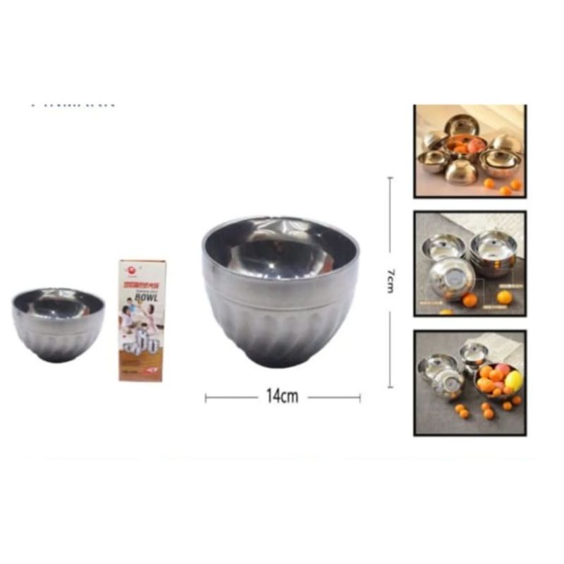 GENERICO - Bowl De Acero Inoxidable 14 Cm Para Cocina