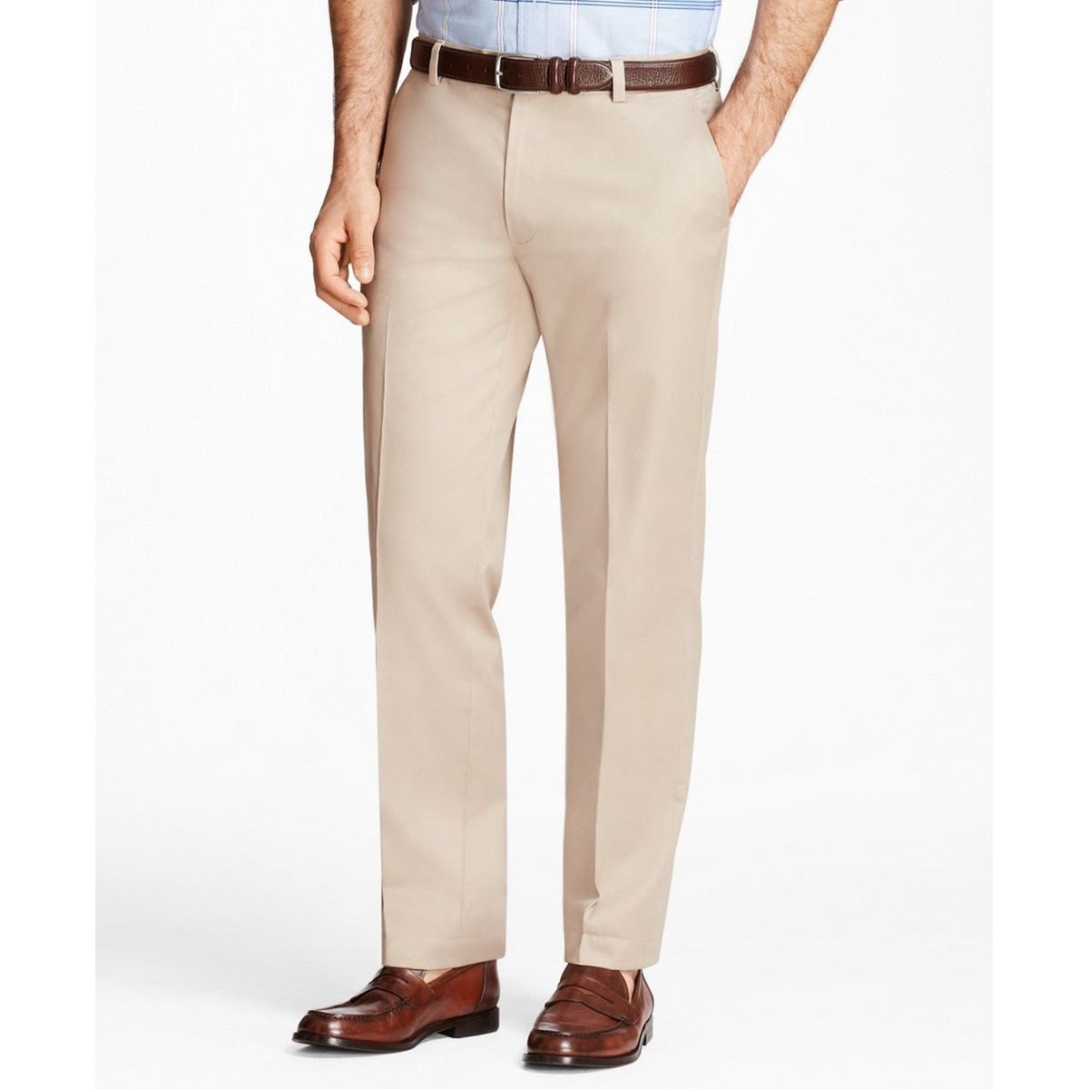 BROOKS BROTHERS - Pantalon Hombre Slim Fit Advantage Chinos Beige